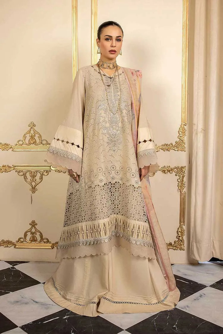 02 Creamy Life Anaya Luxury Lawn Collection