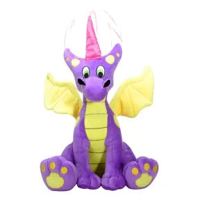 12.5" Princess Dragon Purple Yellow Plush