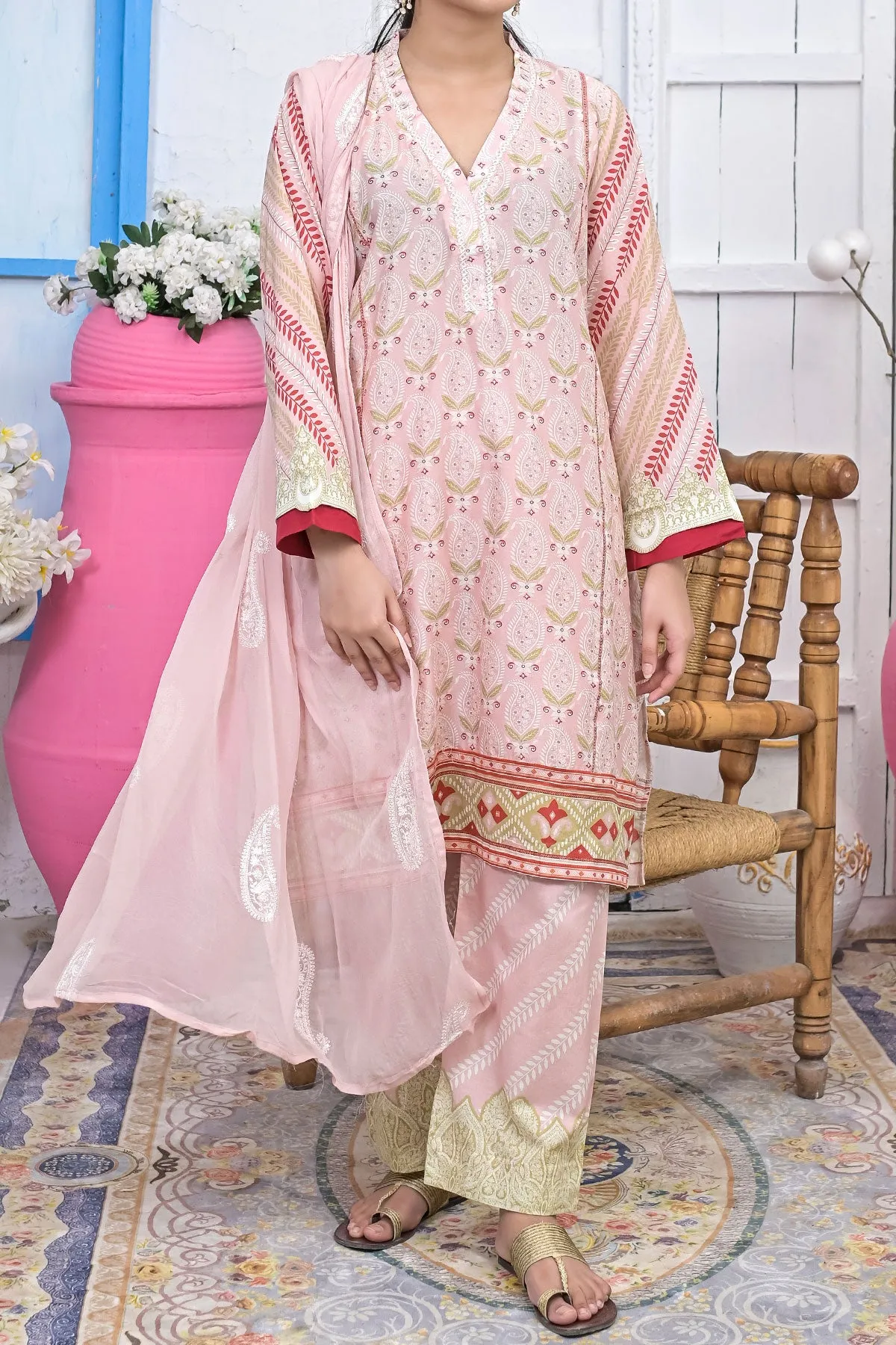 3 PIECE DIGITAL PRINT LAWN| DPC-251