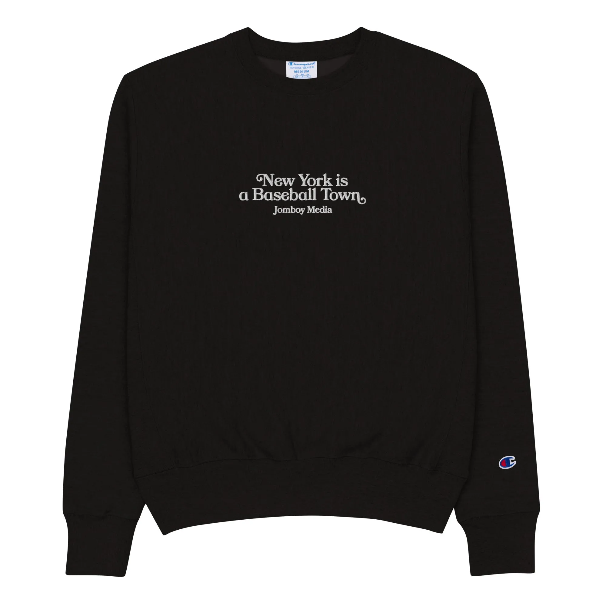 A Baseball Town, NYC | Embroidered Heavy Duty Champion® Crewneck Sweatshirt