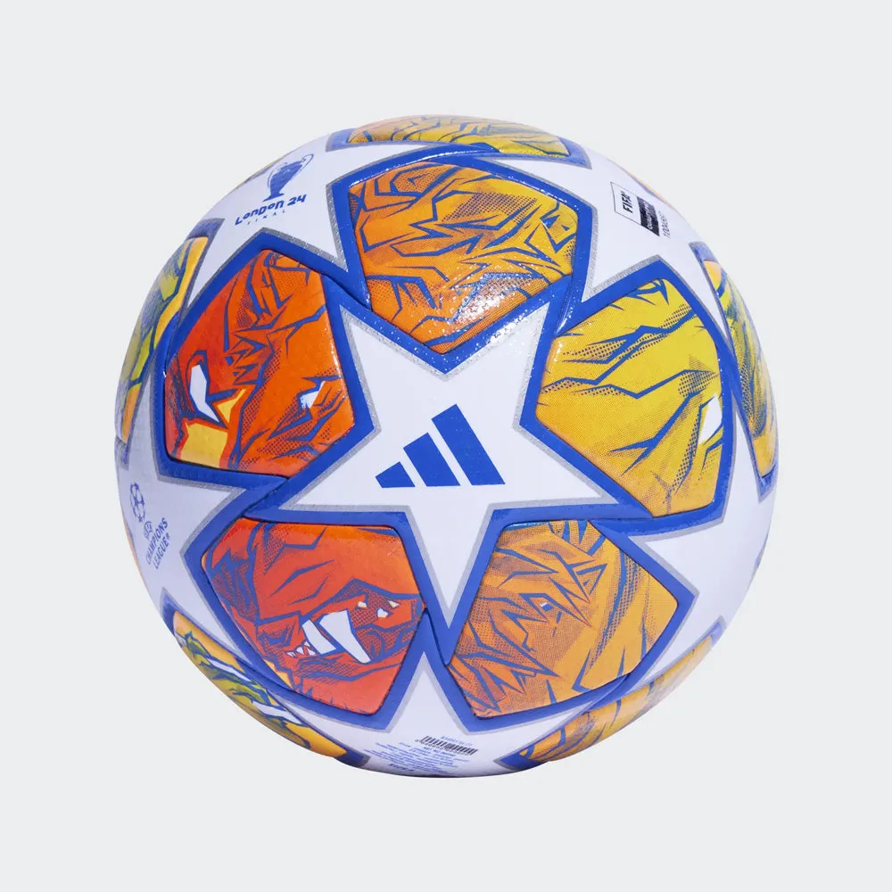 Adidas UCL Pro Knockout Match Ball 23/24 (White/Glow Blue/Flash Orange)