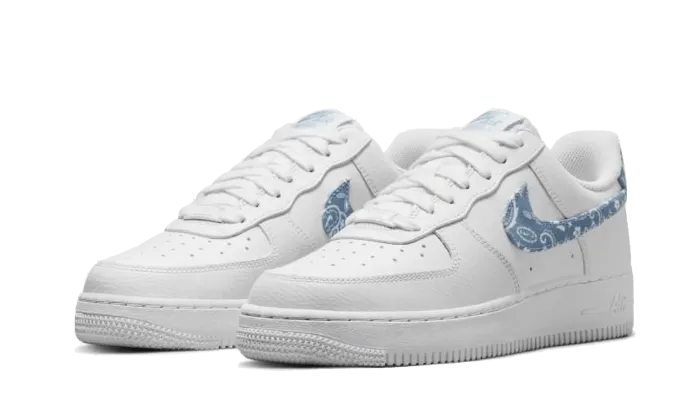 Air Force 1 Low '07 Essential White Worn Blue Paisley