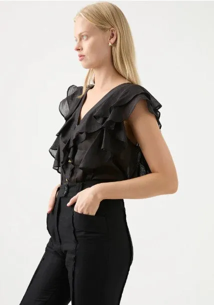 AJE Michelle Ruffle Blouse