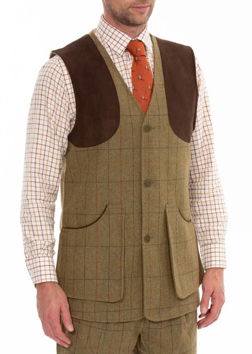 Alan Paine Combrook Tweed Shooting Waistcoat