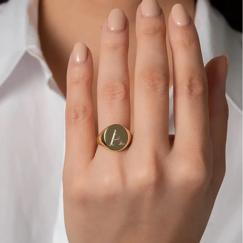 Alexa Initial Statement Ring