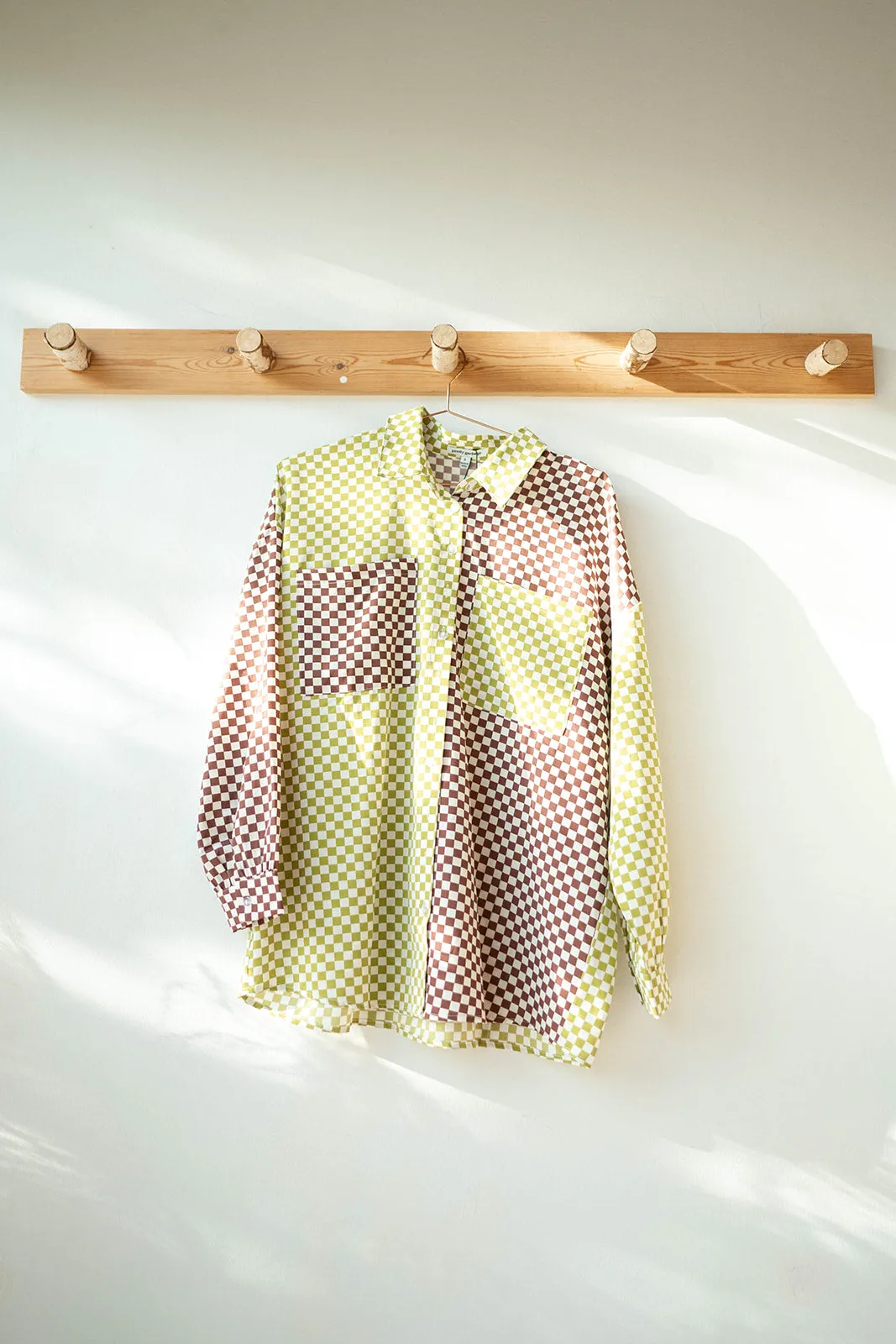 all checked out blouse