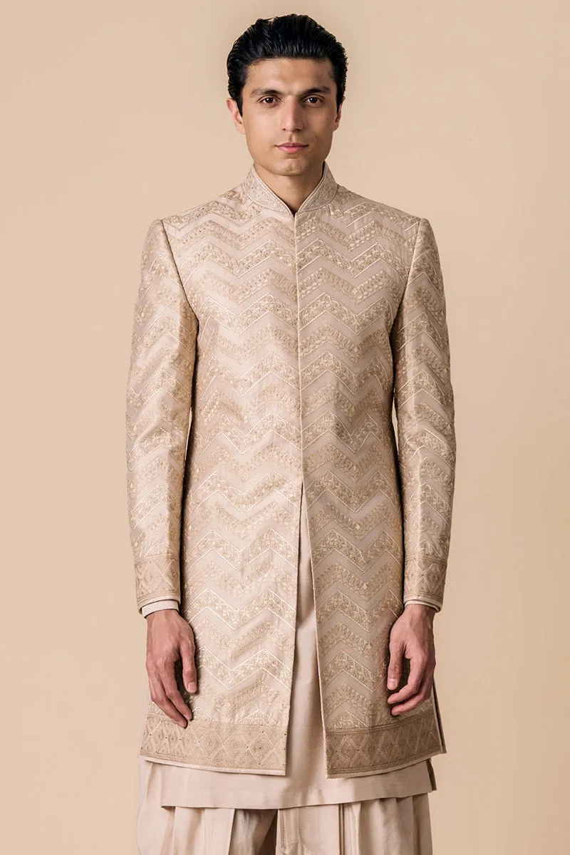 All Over Embroidered Sherwani