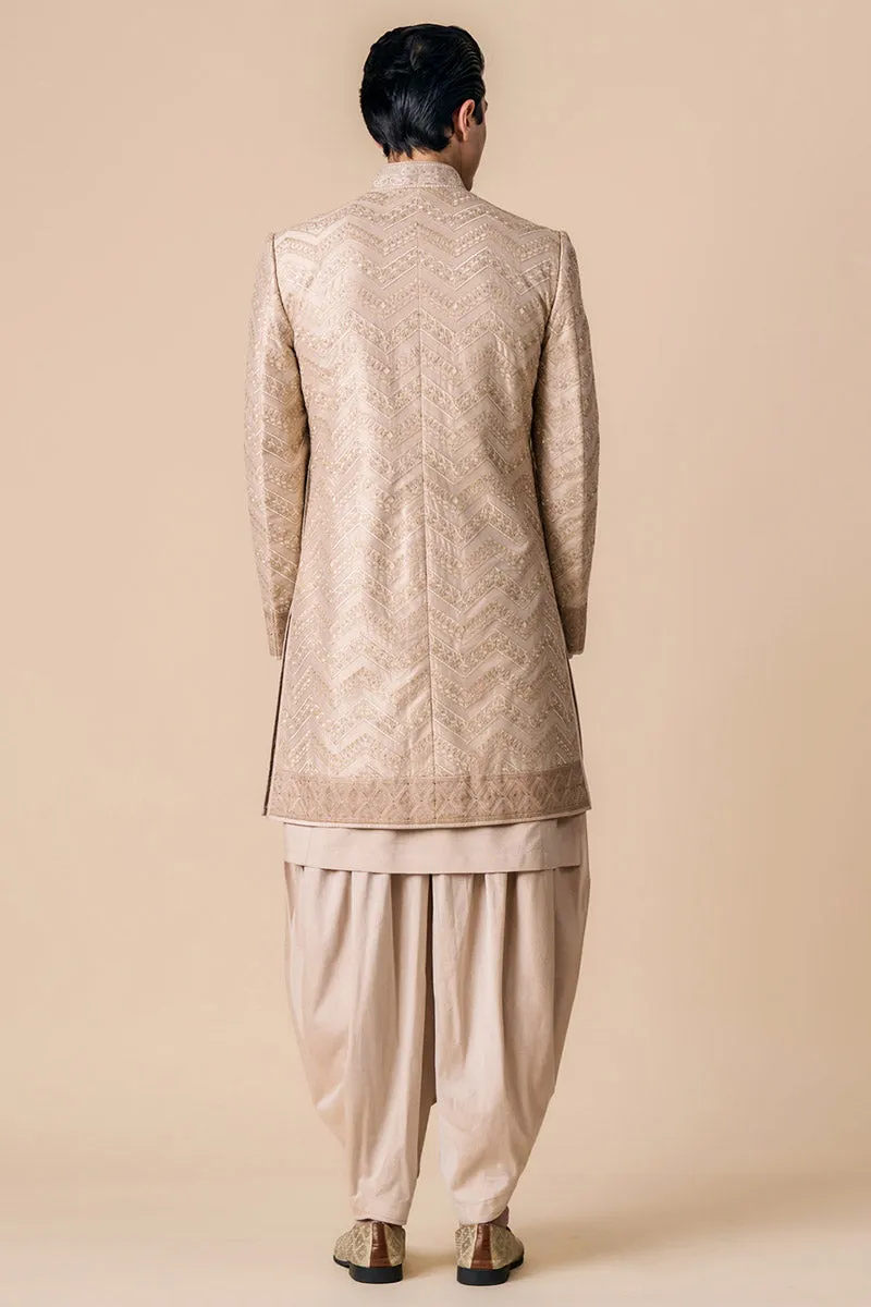 All Over Embroidered Sherwani