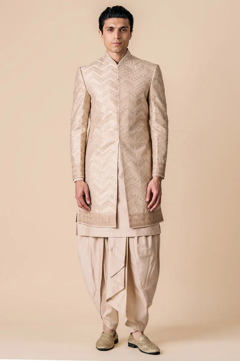 All Over Embroidered Sherwani