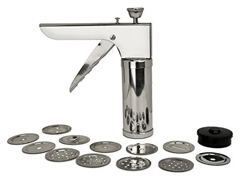 Anjali Kitchen Express Muruku Gripper with 12 Stailess Steel Jalis