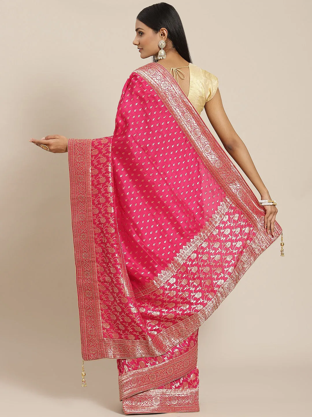 Banarasi Handloom Embroidered Saree