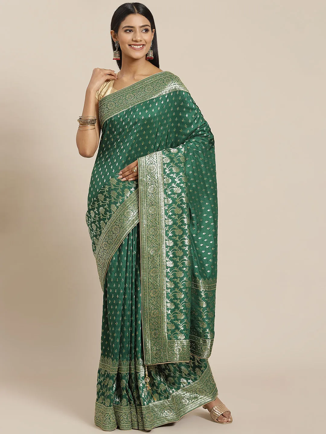 Banarasi Handloom Embroidered Saree