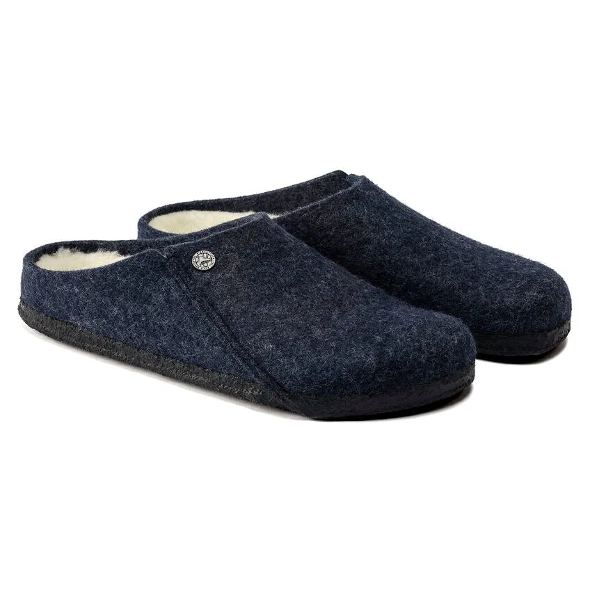 Birkenstock Men's Zermatt Shearling Wool Felt (Dark Blue - Regular Fit)