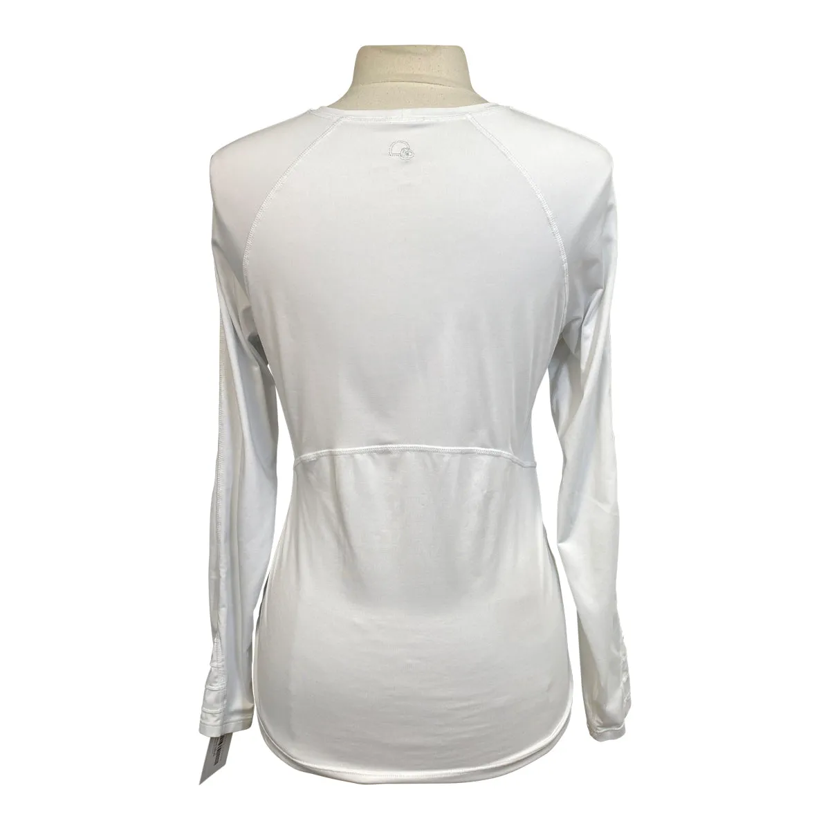 Bit & Bloom 'McKenzie' Long Sleeve Top in White - Women's Medium