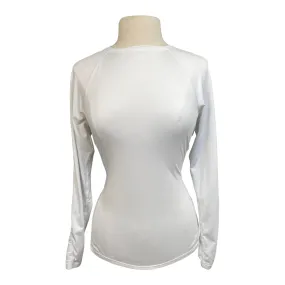 Bit & Bloom 'McKenzie' Long Sleeve Top in White - Women's Medium