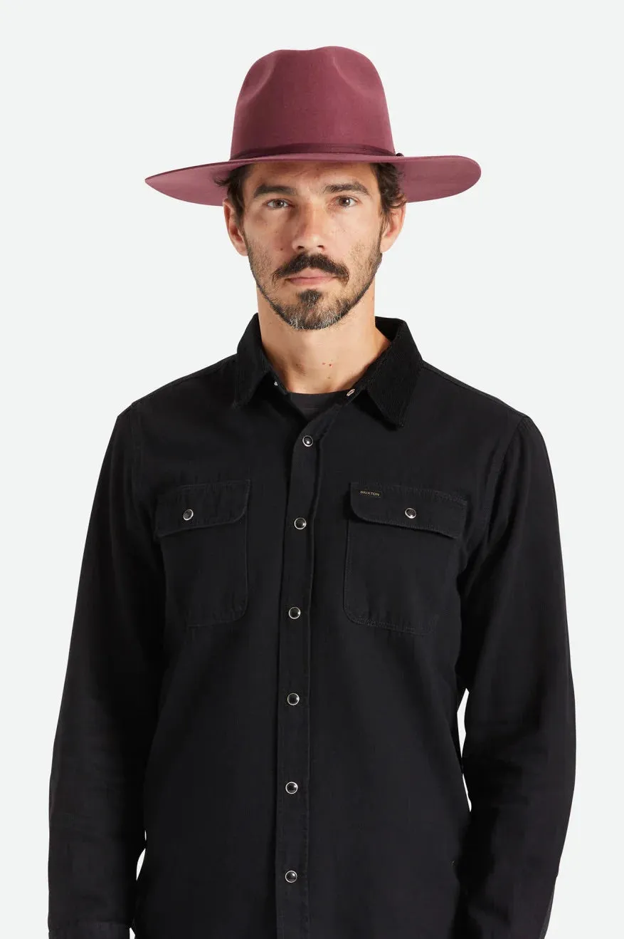 Brixton Cohen Cowboy Hat - Mahogany