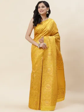 Brocade Zari Jaal Woven Handloom Saree