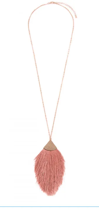 Bronze Tassel Pendant (various colors)