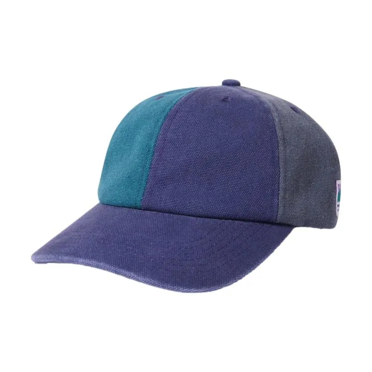 Butter Canvas Patchwork 6 Panel Cap Washed Navy