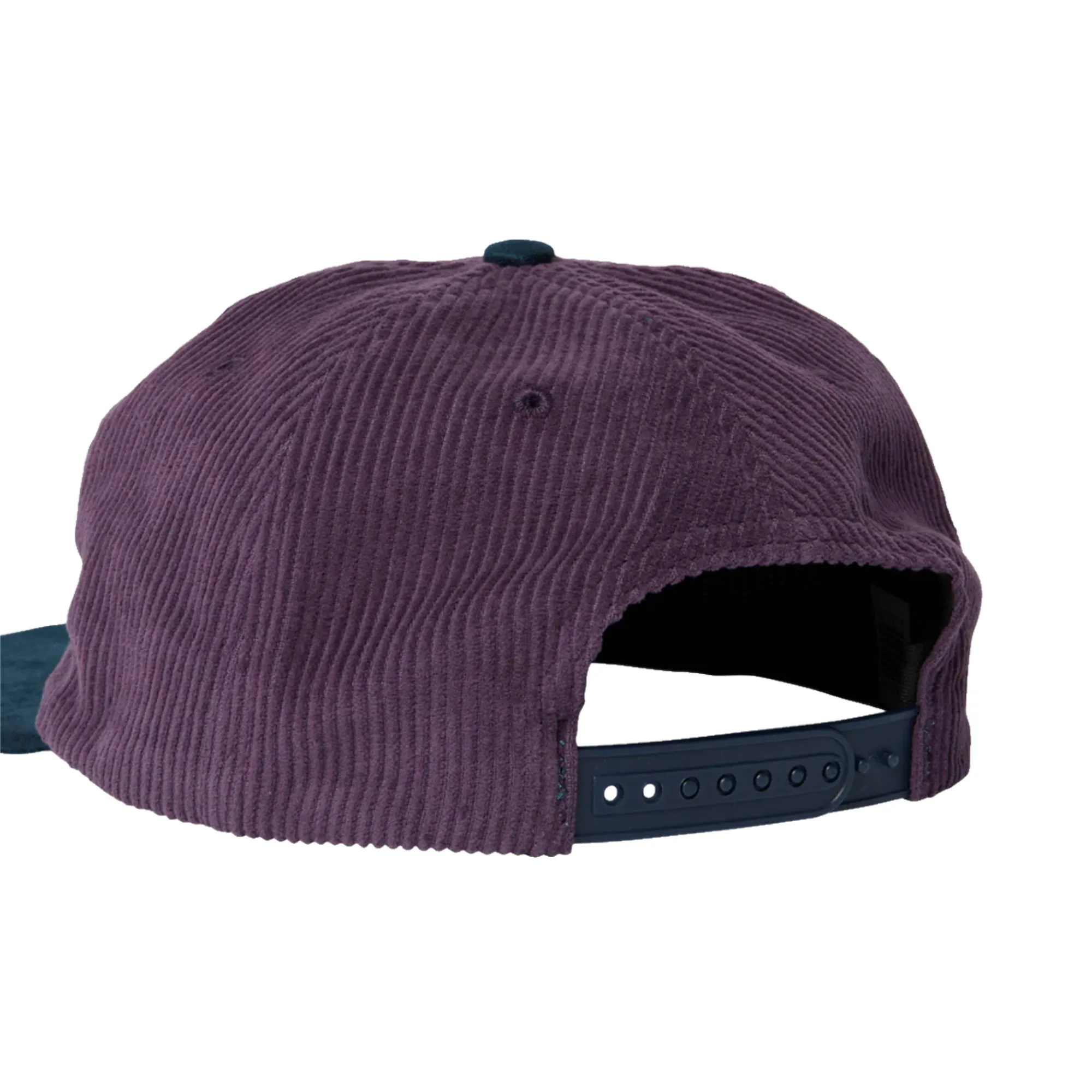 By Parra Painters Script Corduroy 6 Panel Hat Purple 50545