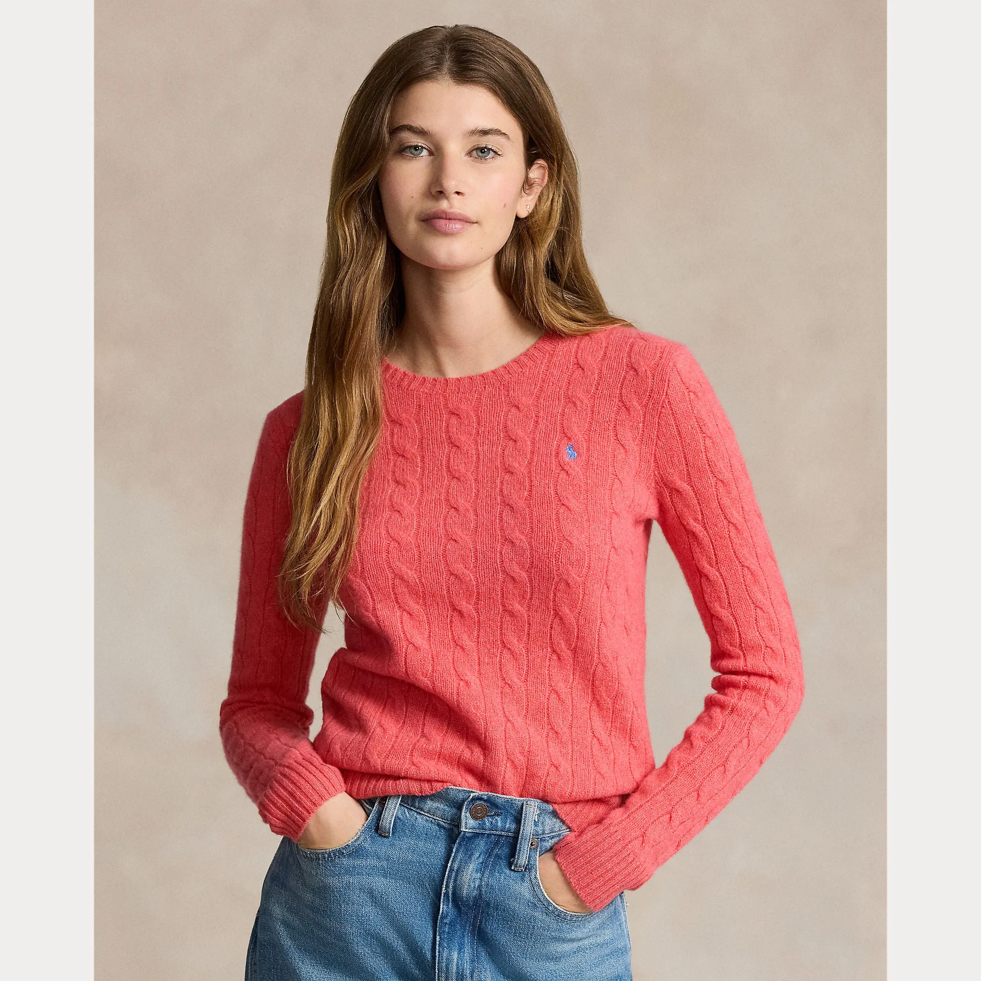 CABLE-KNIT SWEATER