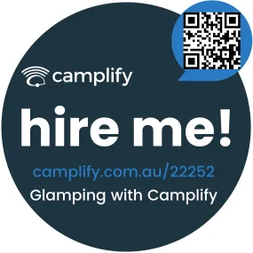 Camplify 'Hire Me'  Customised Sticker