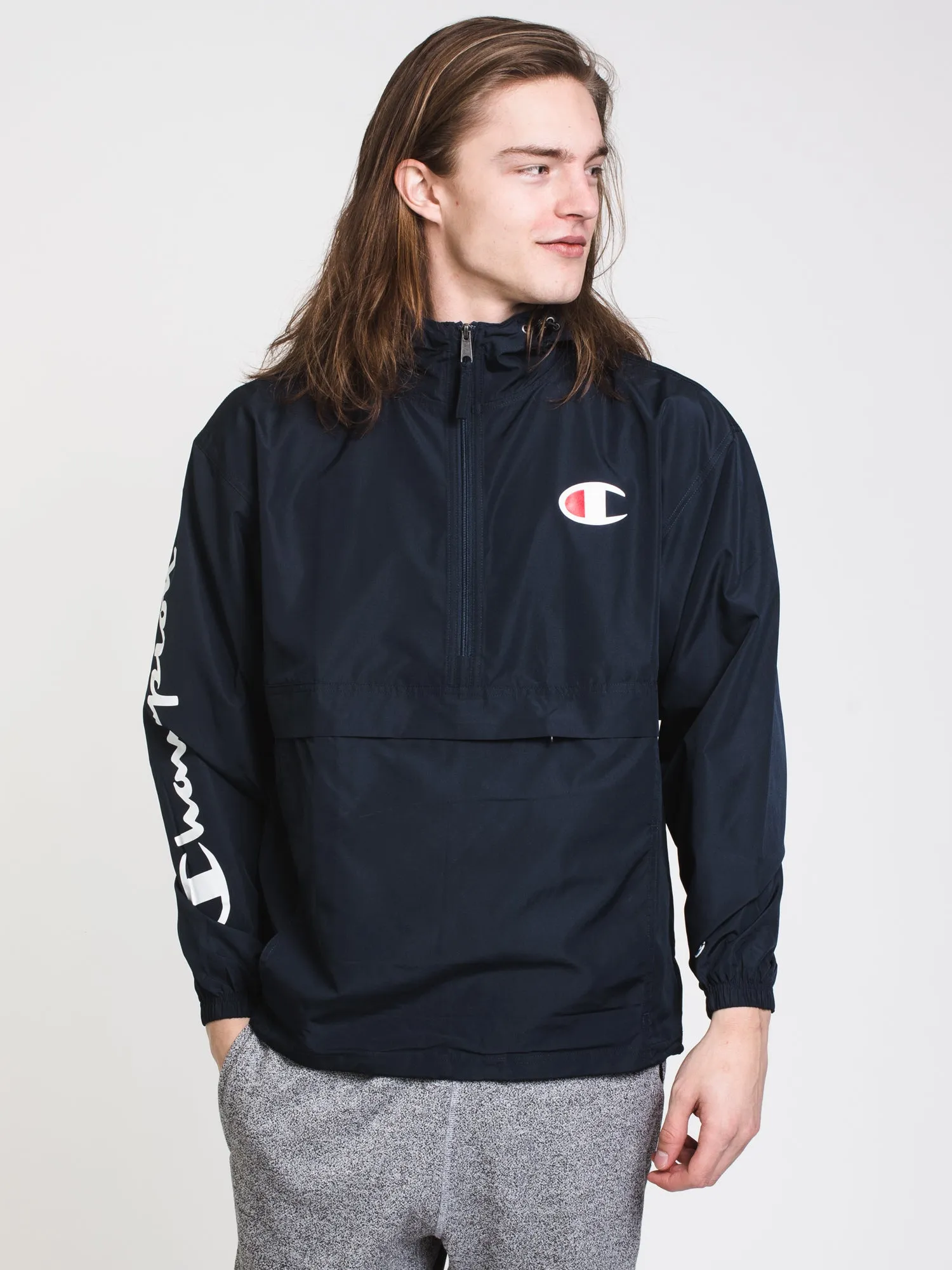 CHAMPION PACKABLE LOGO JACKET  - CLEARANCE