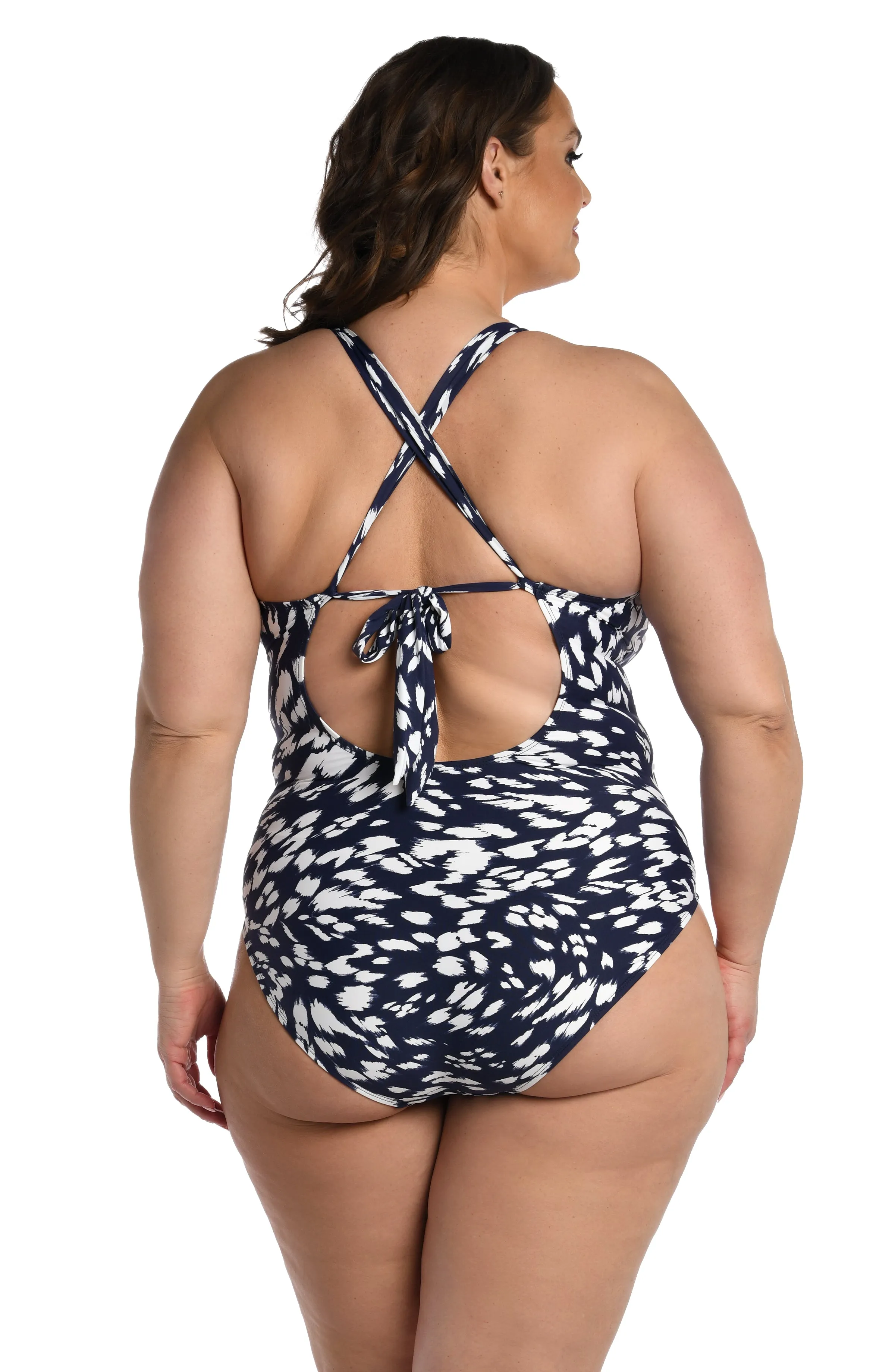 Changing Tides High-Neck Keyhole One Piece - FINAL SALE