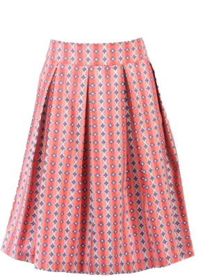 Circus Graphic Circles Flared Skirt