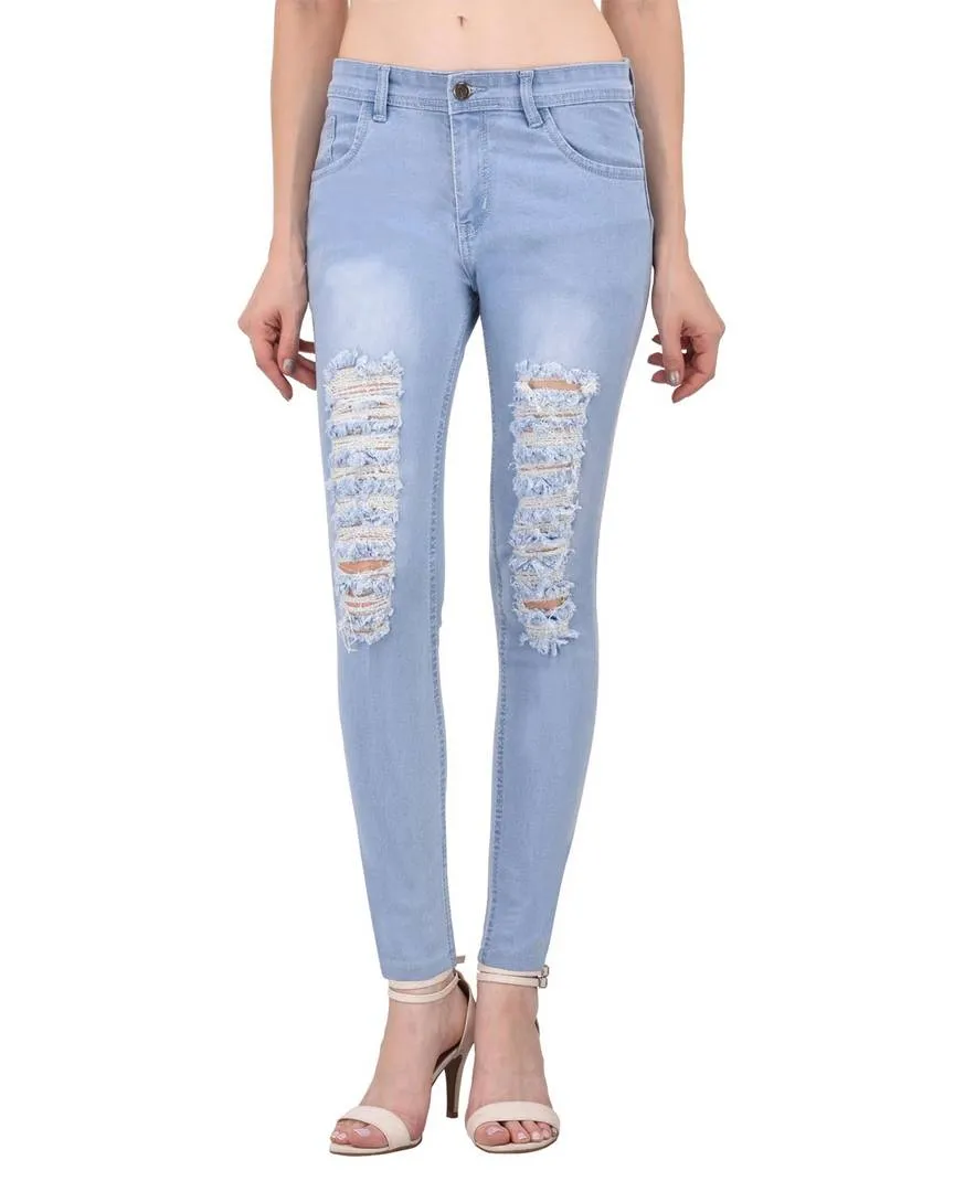 Combo Of 2 Denim Skinny Fit Jeans