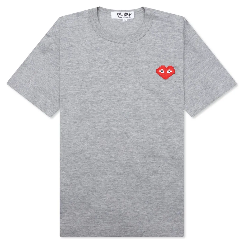 Comme des Garcons PLAY x the Artist Invader Women's T-Shirt - Grey