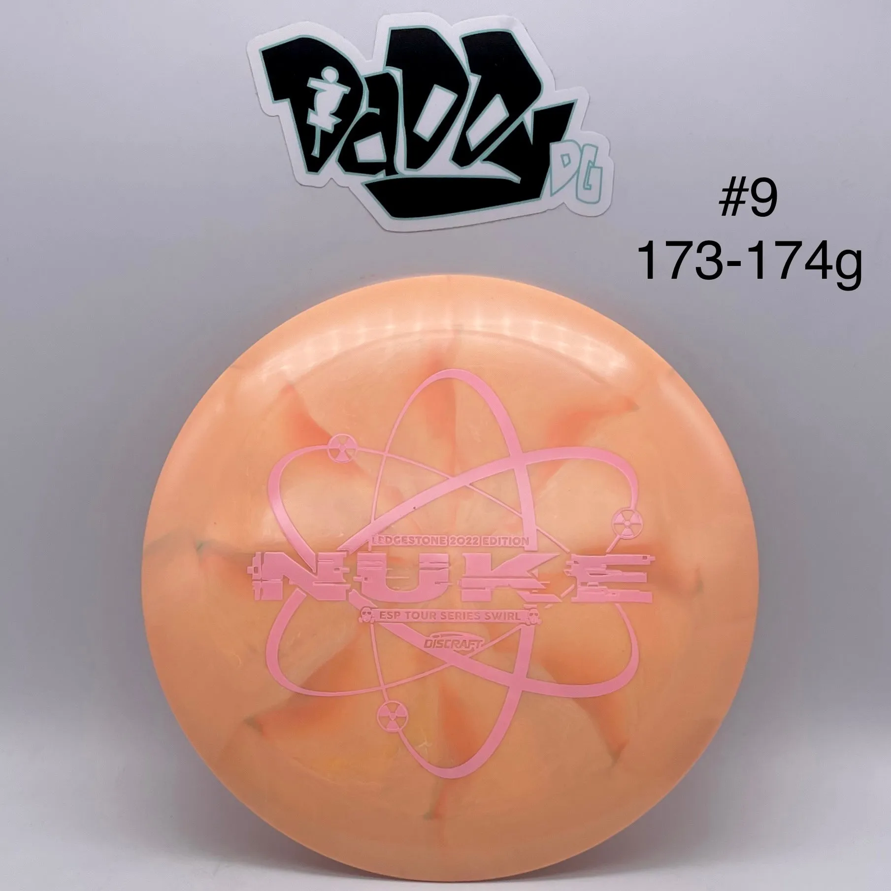 Discraft ESP Tour Series Swirl Ledgestone 2022 Edition Nuke Distance Driver