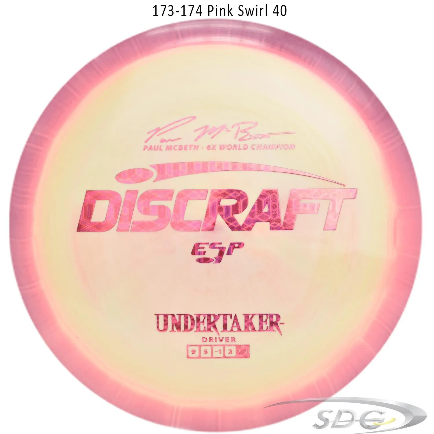 Discraft ESP Undertaker 6X Paul McBeth Signature Series Disc Golf Distance Driver