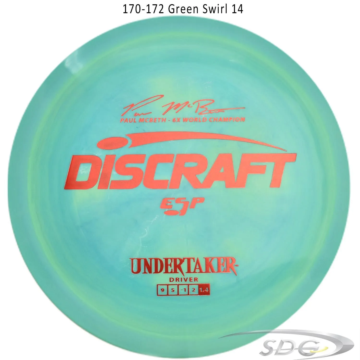 Discraft ESP Undertaker 6X Paul McBeth Signature Series Disc Golf Distance Driver