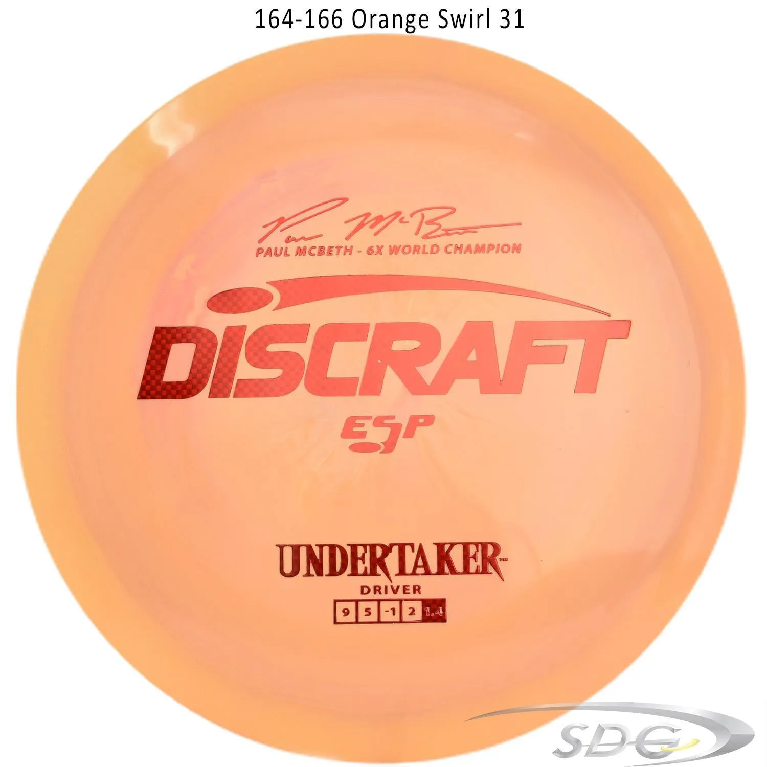 Discraft ESP Undertaker 6X Paul McBeth Signature Series Disc Golf Distance Driver