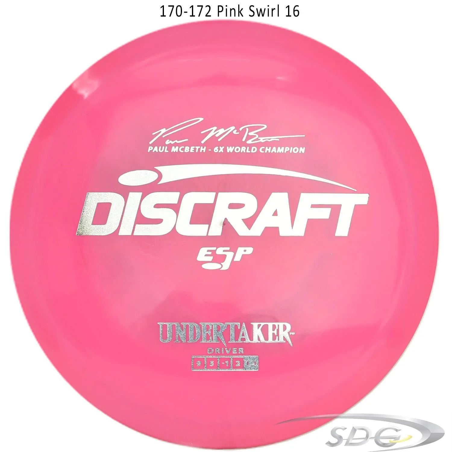 Discraft ESP Undertaker 6X Paul McBeth Signature Series Disc Golf Distance Driver