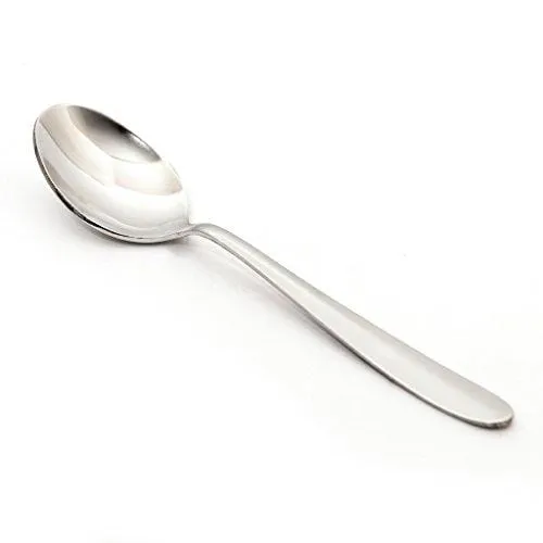 Embassy (Classic by Embassy) Dessert Spoon, Pack of 6, Stainless Steel, 18 cm (Ajanta, 14 Gauge)