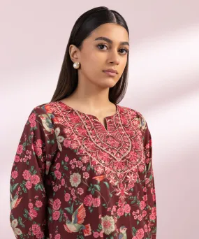 Embroidered Cotton Viscose Shirt