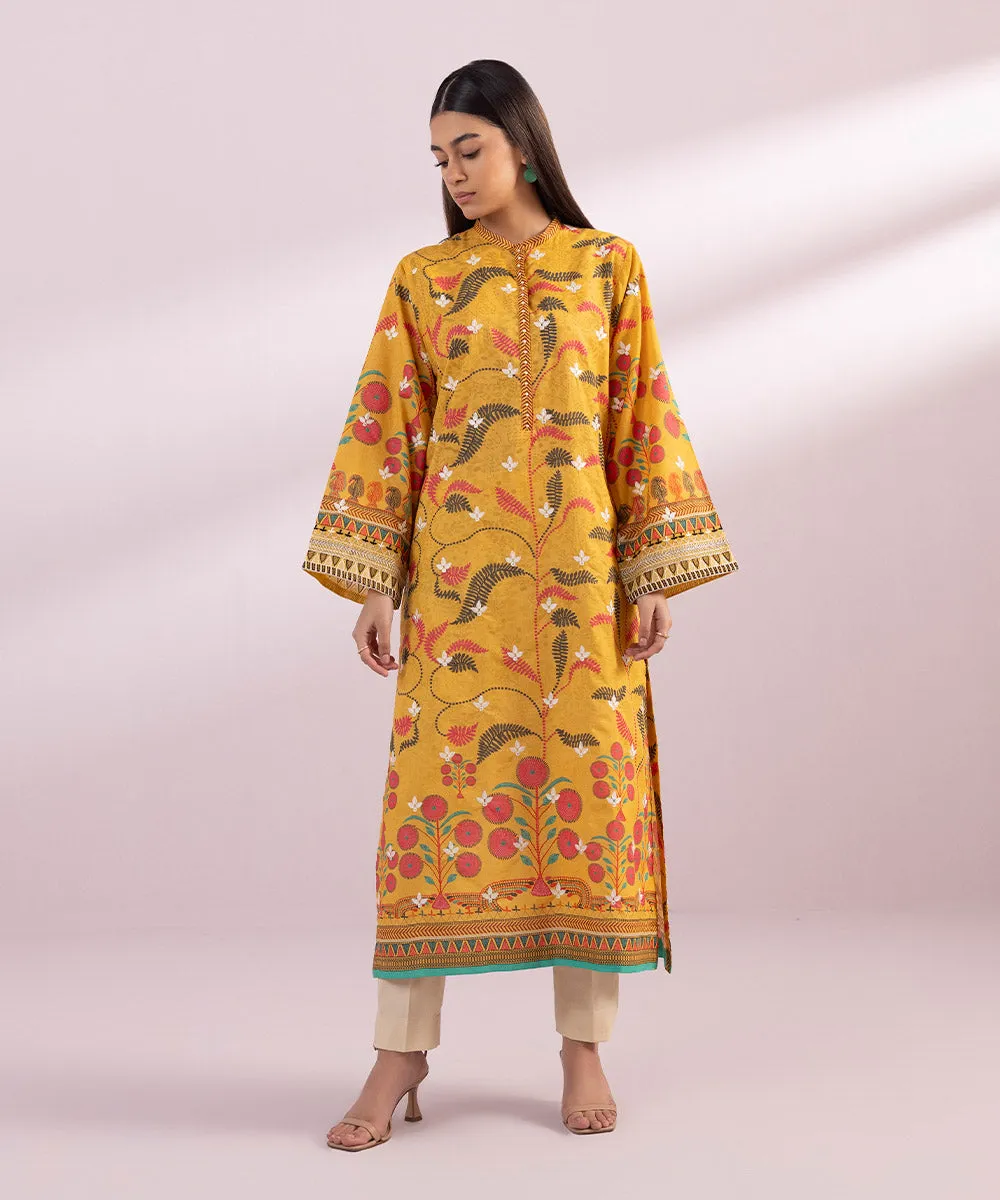 Embroidered Zari Lawn Shirt