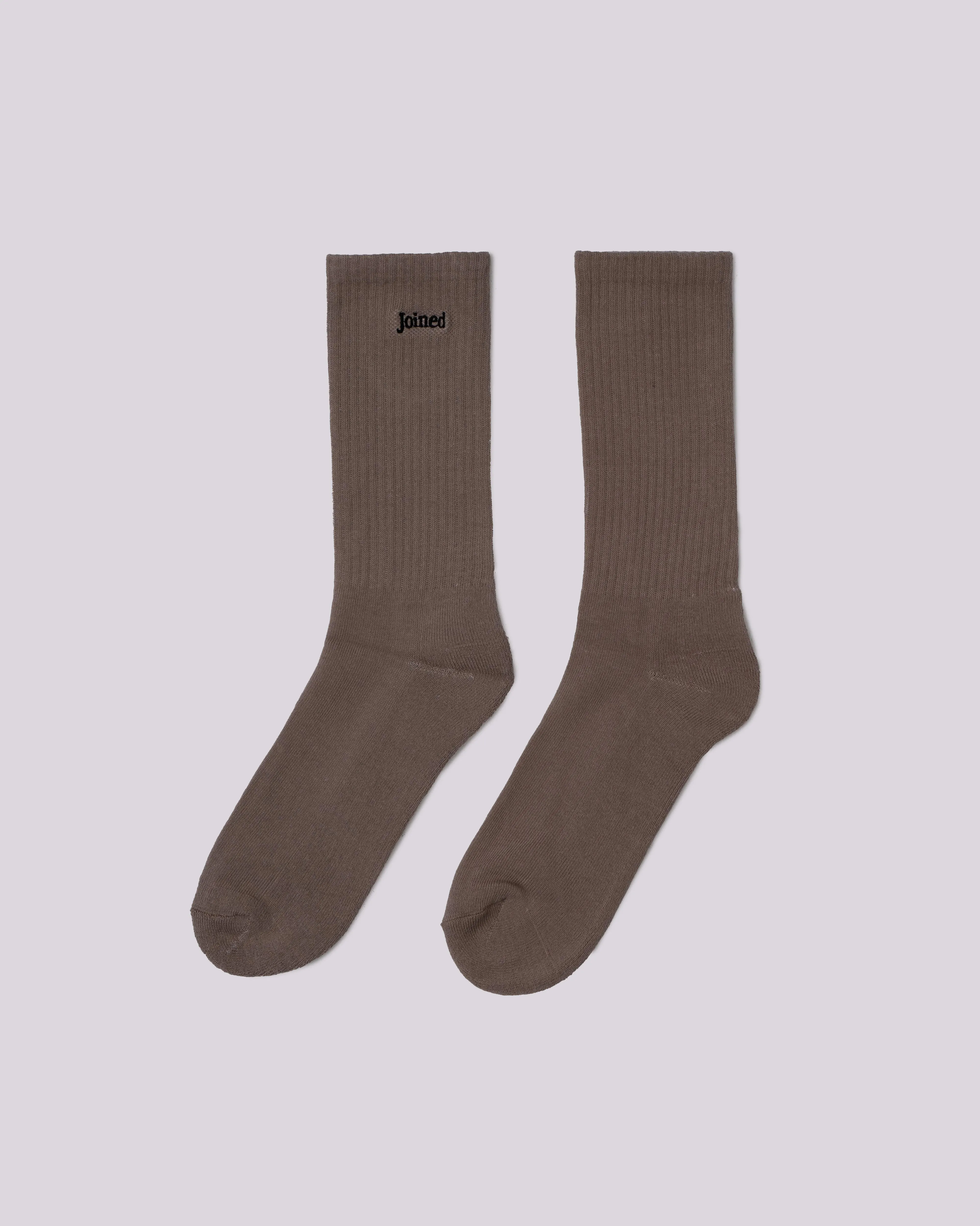 Embroidery Font Crew Socks