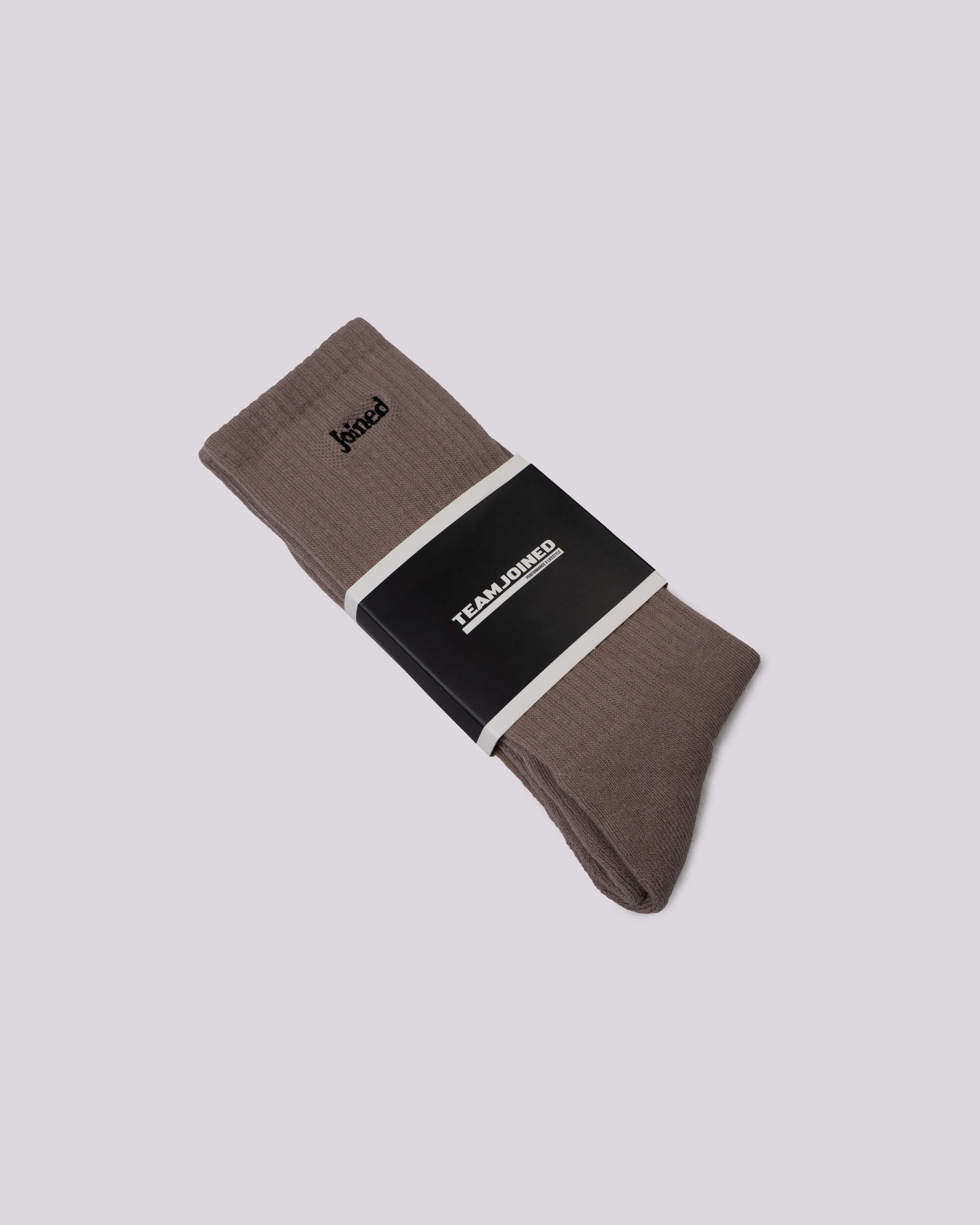 Embroidery Font Crew Socks