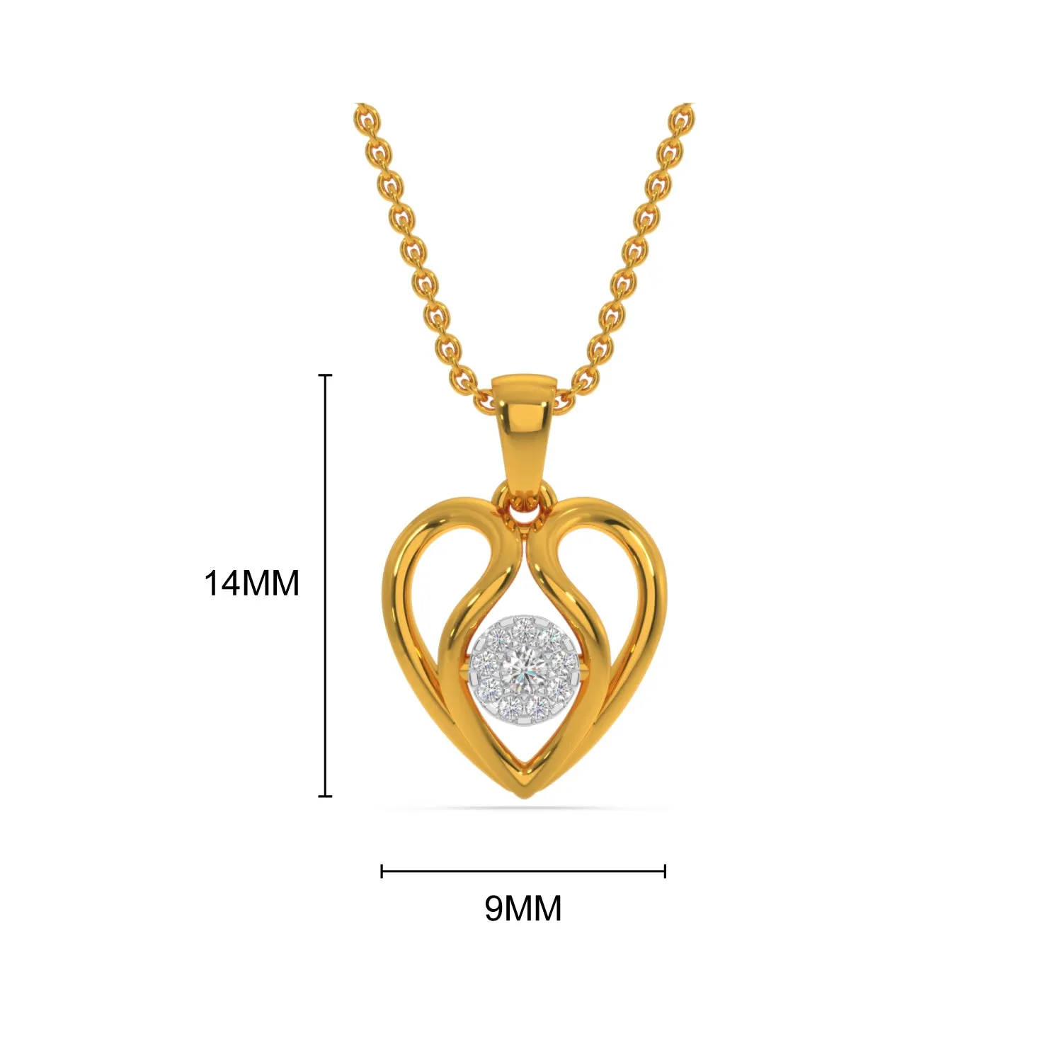 Enamored Heart Pendant