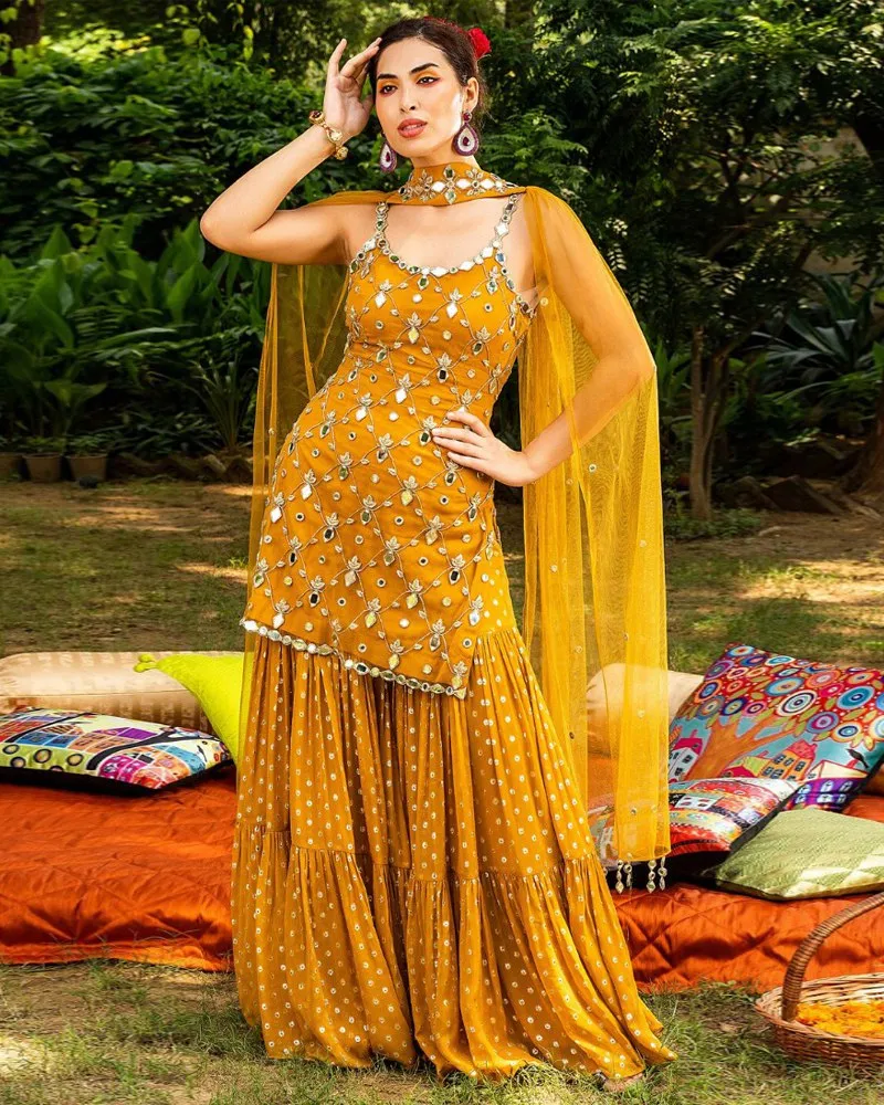 FASHIONABLE-HEAVY-DESIGNER-YELLOW-SHARARASUIT