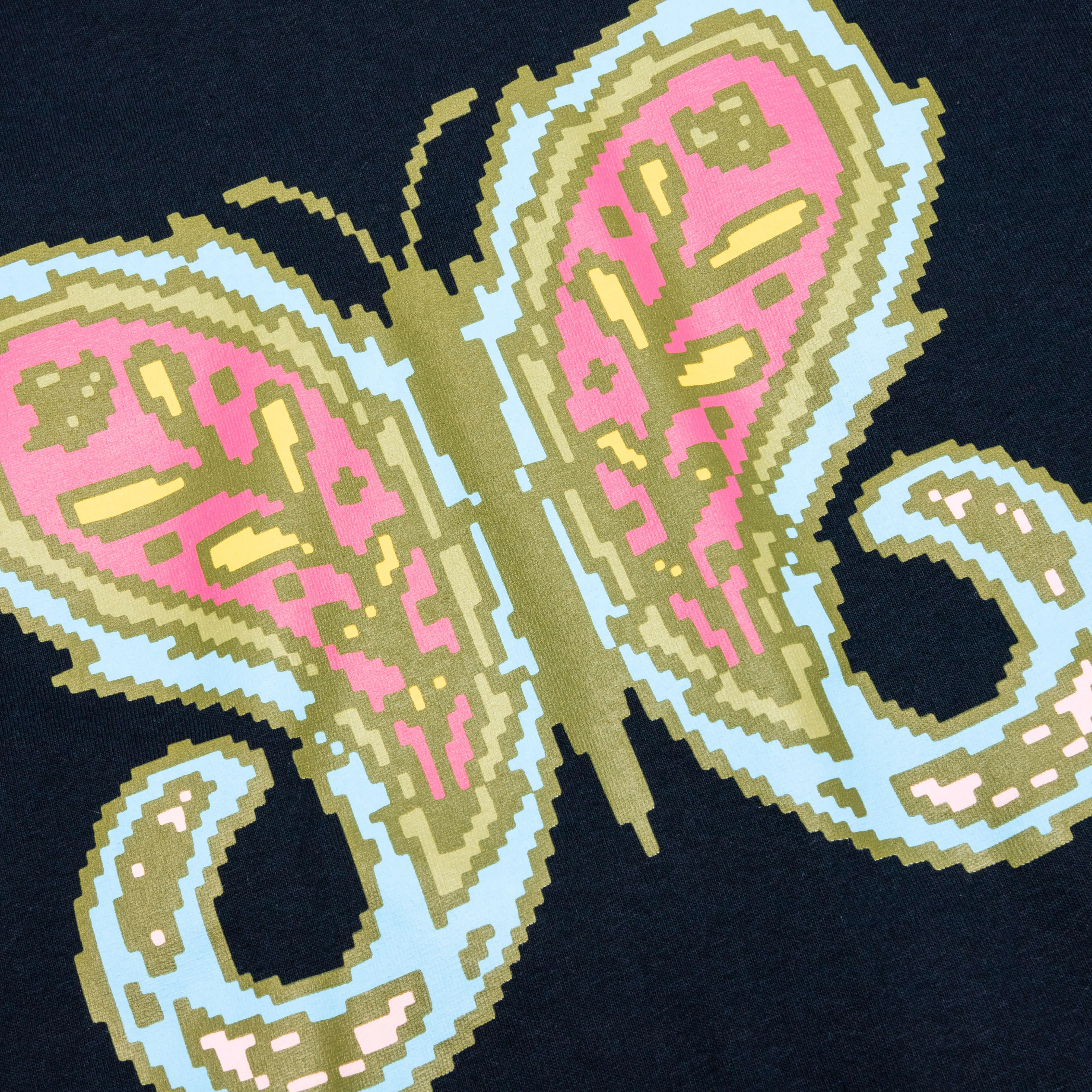 Felt x Bricks & Wood Paisley Butterfly L/S Tee - Navy