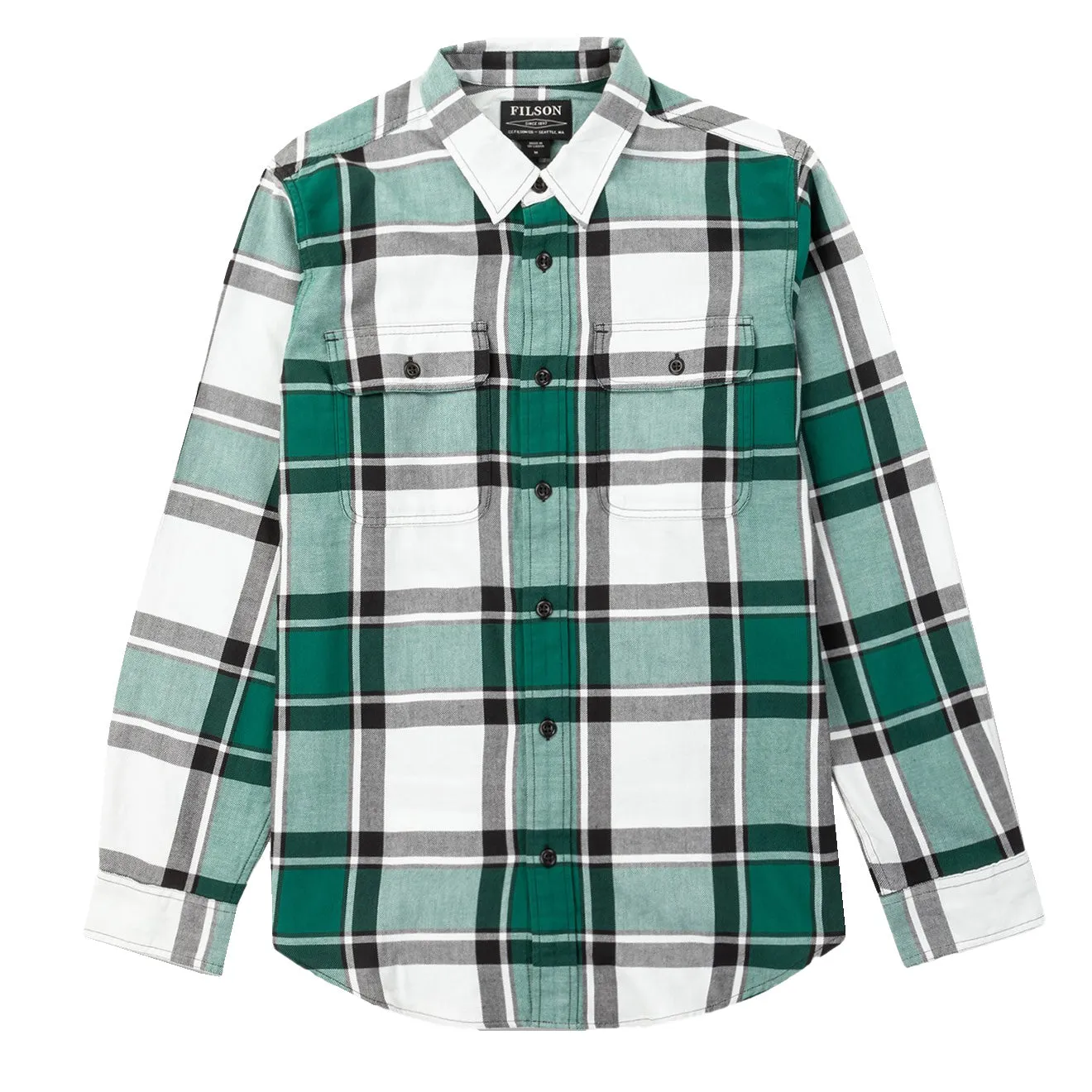 Filson Scout Shirt White Green Black