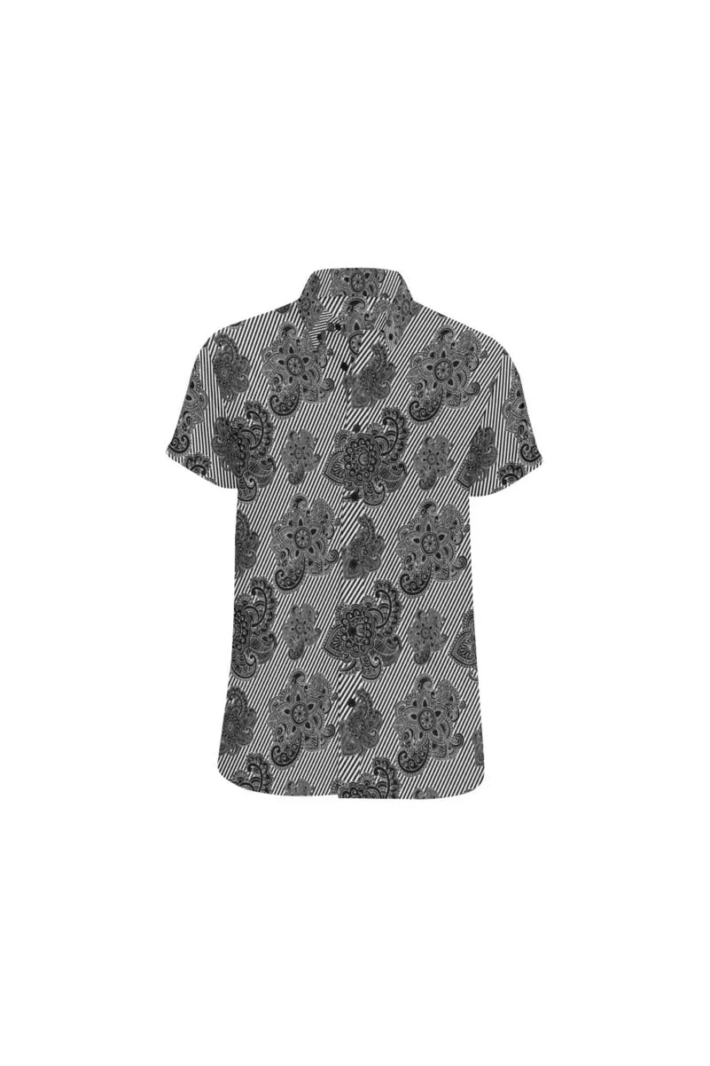 Floral Paisley Men's All Over Print Short Sleeve Shirt