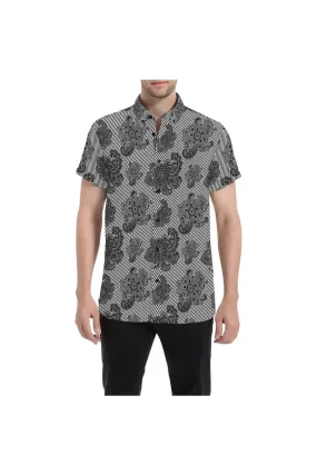 Floral Paisley Men's All Over Print Short Sleeve Shirt