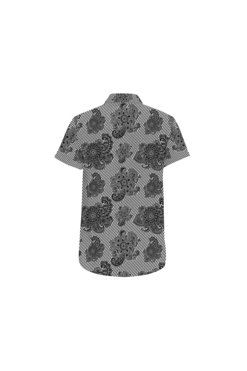 Floral Paisley Men's All Over Print Short Sleeve Shirt