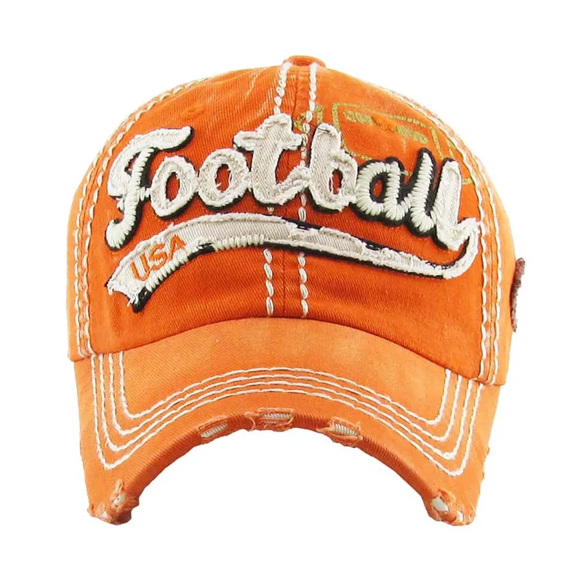 Football USA Message Vintage Baseball Cap