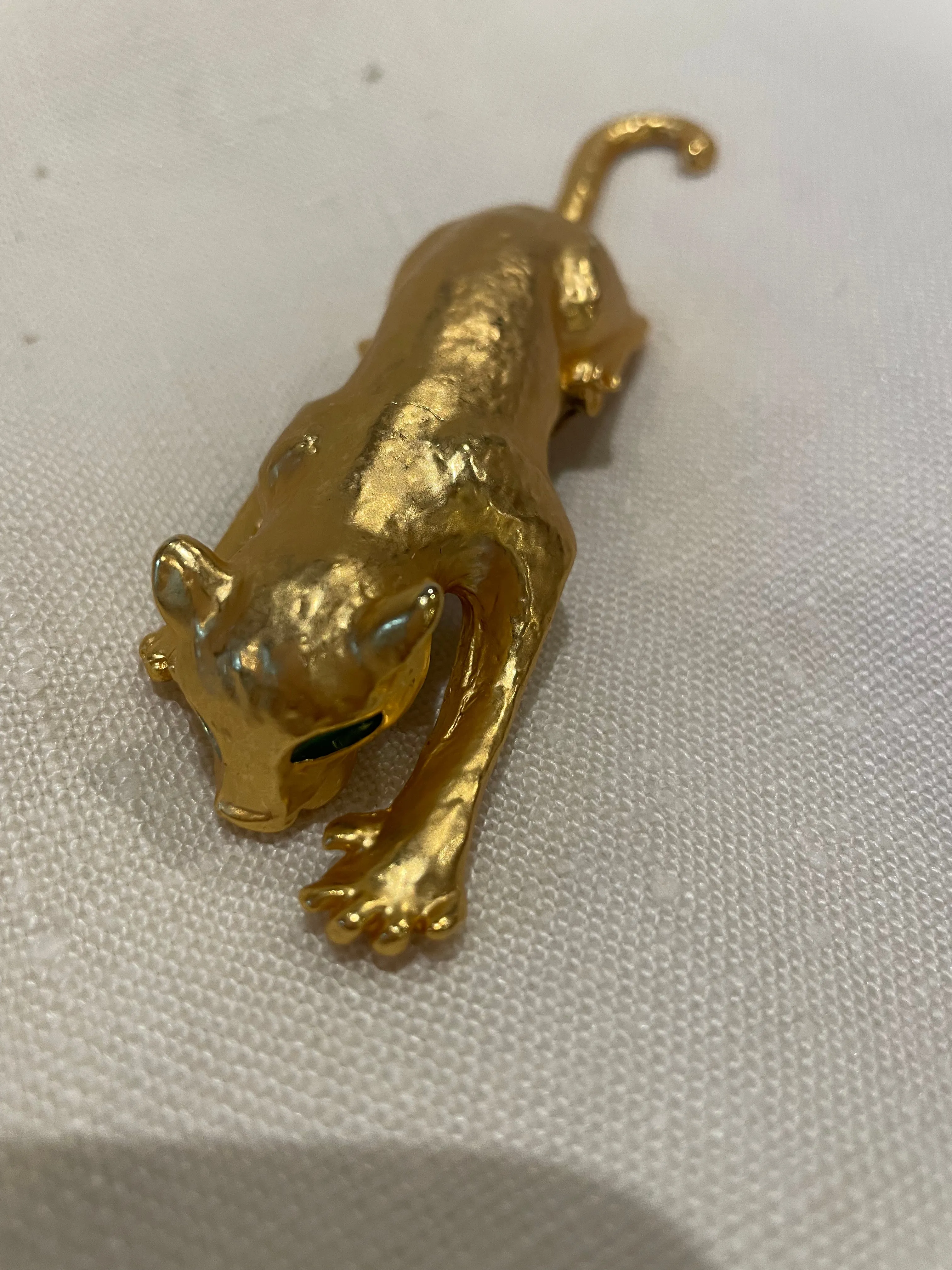 Goldtone Cartier Panther Replica Pin